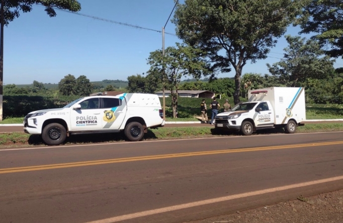 Corpo de homem é encontrado às margens da PR-495 em Serranópolis do Iguaçu