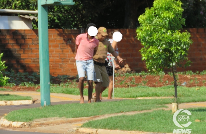 Correria: PM de Santa Helena detém duas pessoas na Baixada Amarela (Vídeo)