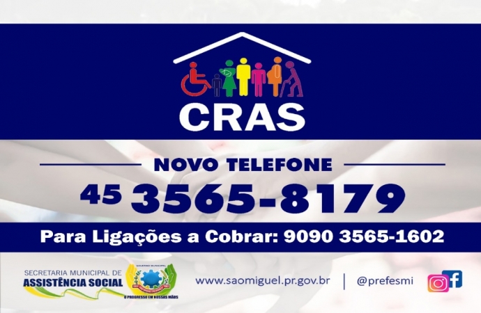 CRAS disponibiliza dois números para contato telefônico