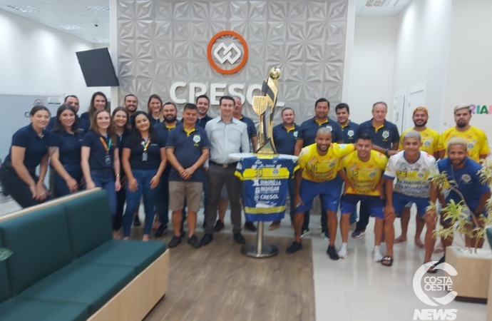 São Miguel do Iguaçu: Cresol Conexão promove confraternização com jogadores do Amarelinho