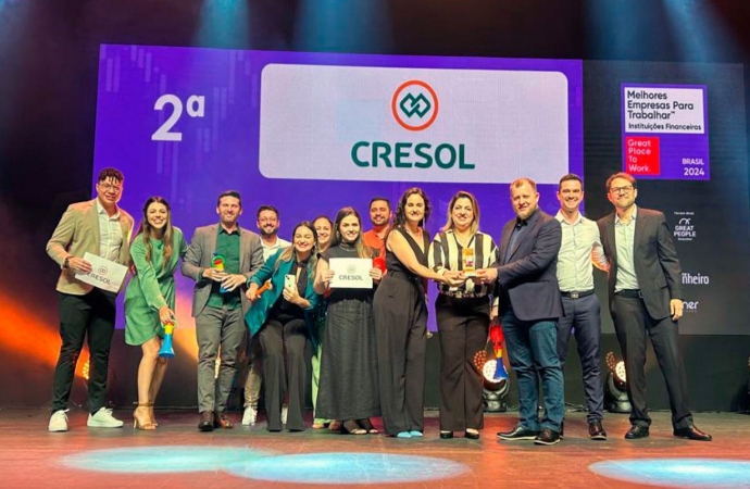 Cresol é eleita 2ª melhor instituição financeira para trabalhar no Brasil