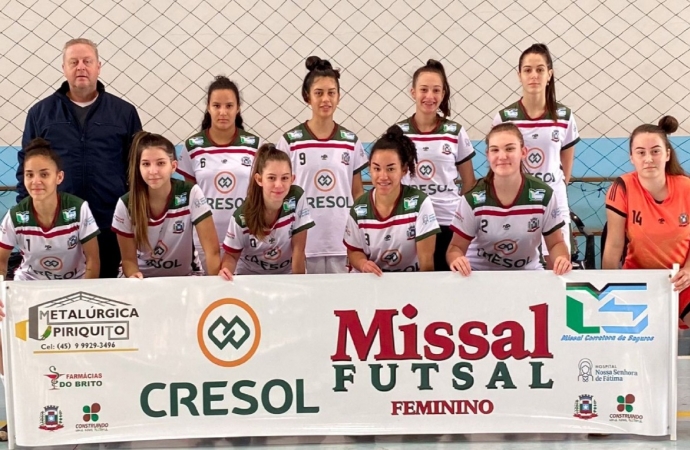 Cresol Missal Futsal feminino encerra a chave de grupo na 1ª colocação dos Jogos Escolares do Paraná