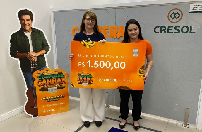 Cresol premia cooperadas em São Miguel do Iguaçu