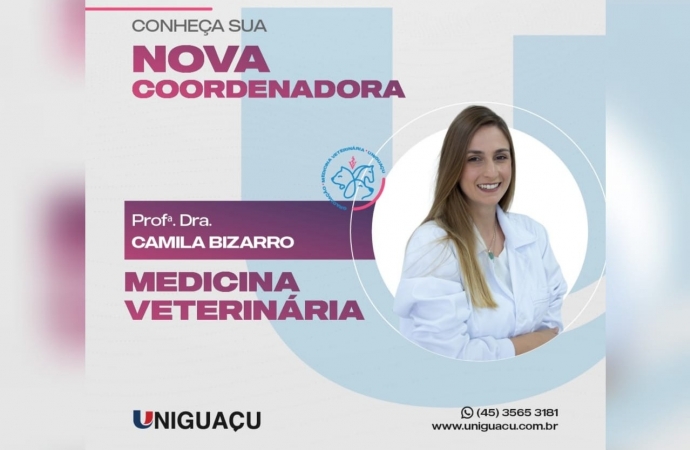 Curso de Medicina Veterinária da UNIGUAÇU está sob nova coordenação