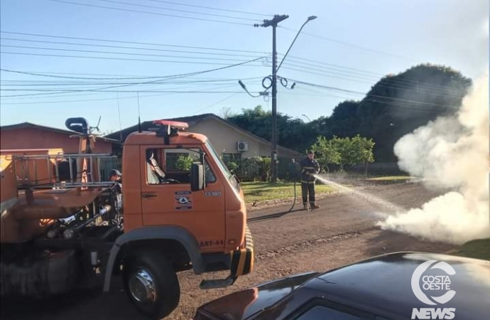 Defesa Civil de Santa Helena é acionada para conter fogo em colchão na Vila Rica