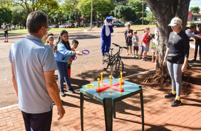 Dia Da Praça reuniu centenas de crianças  no último sábado em São Miguel do Iguaçu