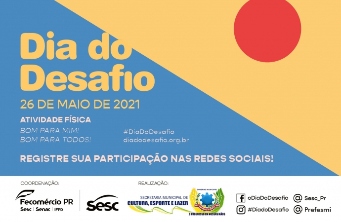 Dia do Desafio será realizado nesta quarta-feira (26) em São Miguel do Iguaçu