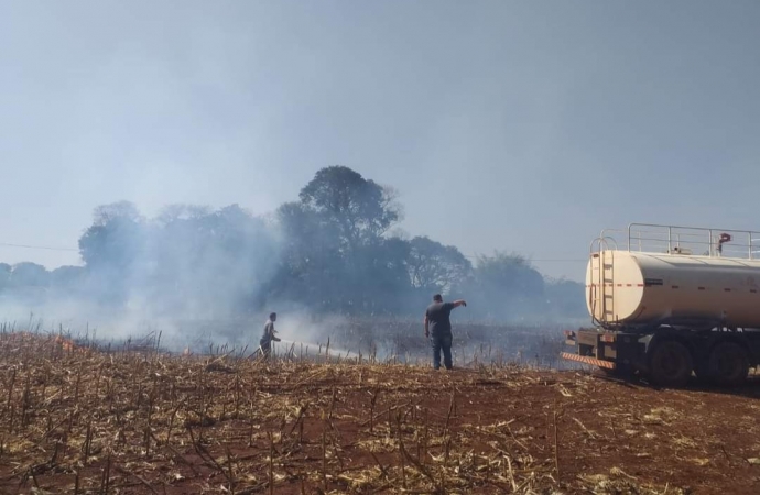 Dois incêndios são registrados em Itaipulândia nesta quinta-feira (19)