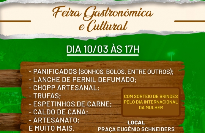 Domingo ocorre a 1ª Feira Gastronômica e Cultural de 2024 em Missal