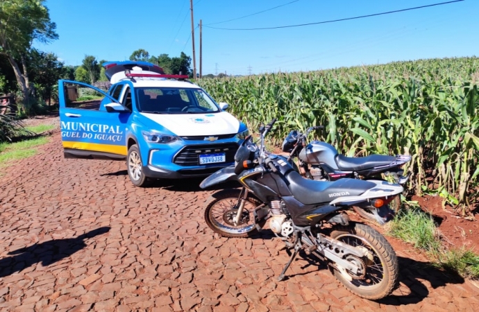 Duas motocicletas  são recuperadas e dois adolescentes são apreendidos pela GM de São Miguel do Iguaçu