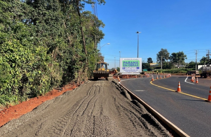 Duplicação da Rodovia das Cataratas chega a 11,81% de conclusão