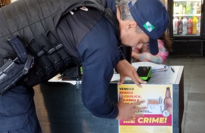 É CRIME!” – Campanha alerta comerciantes sobre a proibição da venda de álcool, cigarro e VAPE para menores em São Miguel do Iguaçu