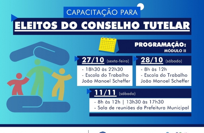 Eleitos para o Conselho Tutelar devem participar de formação que começa neste final de semana