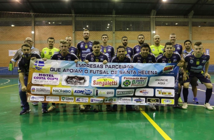 Em duelo quente, Santa Helena Futsal segura Guaíra e soma um ponto na Série Bronze