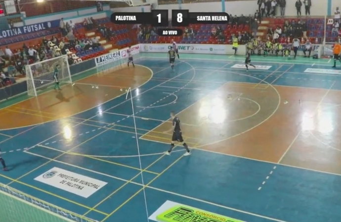 Em noite mágica, Santa Helena Futsal aplica 8x1 no Palotina