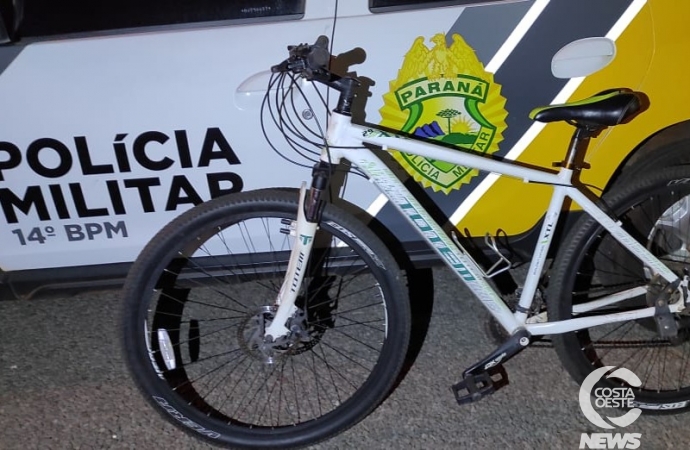 Em rápida ação, Polícia Militar de Itaipulândia prende ladrão e recupera bicicleta