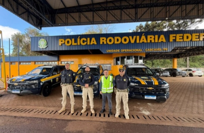 EPR Iguaçu antecipa entrega de três novas viaturas à PRF em Cascavel e Foz do Iguaçu