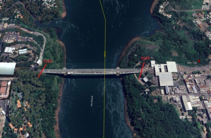 EPR Iguaçu programa interdição na Ponte da Amizade para trabalhos de sinalização horizontal e monitoração do pavimento