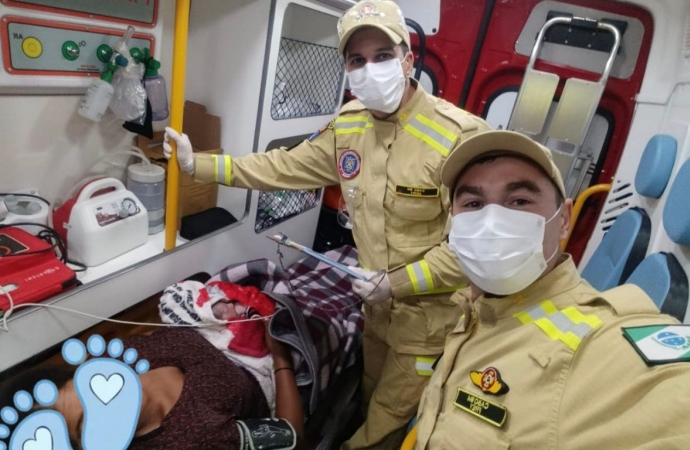 Equipe do Corpo de Bombeiros realiza atendimento de parto em São Miguel do Iguaçu