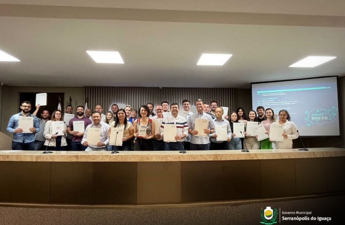 Equipe técnica de Engenharia de Serranópolis do Iguaçu participa da Jornada BIM Paraná