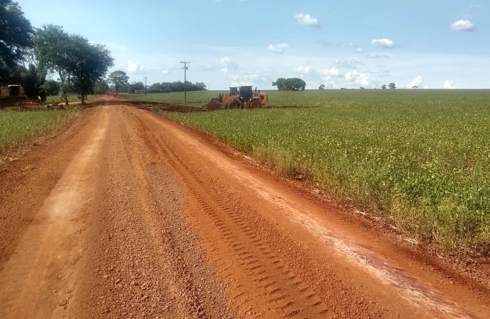 Estrada Capelinha é alvo de melhorias pela SEMAIM em Guaíra