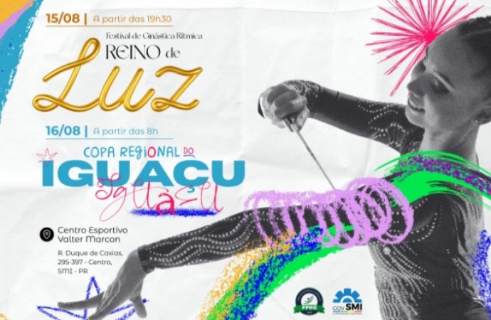 Eventos de ginástica rítmica irão marcar o mês de agosto em São Miguel do Iguaçu