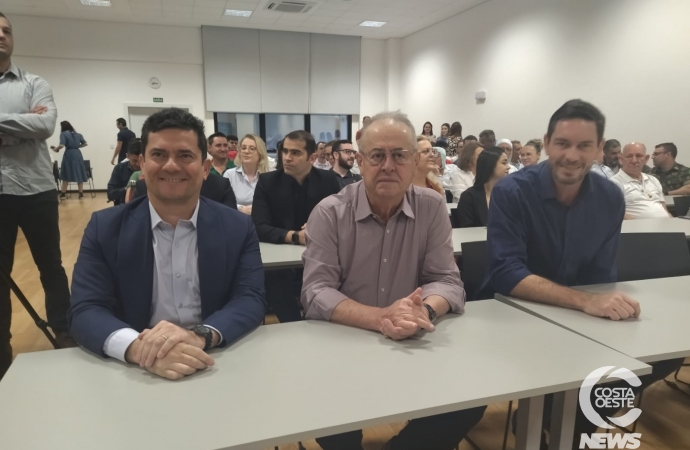 Ex-Juiz Sérgio Moro visita Frimesa e anuncia que é pré-candidato sem ainda definir o cargo