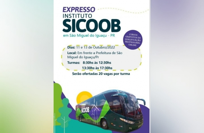 Expresso Instituto SICOOB está em São Miguel no mês de outubro