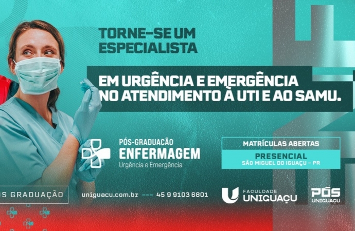 Faculdade UNIGUAÇU lança pós-graduação de Enfermagem focada em Urgência e  Emergência
