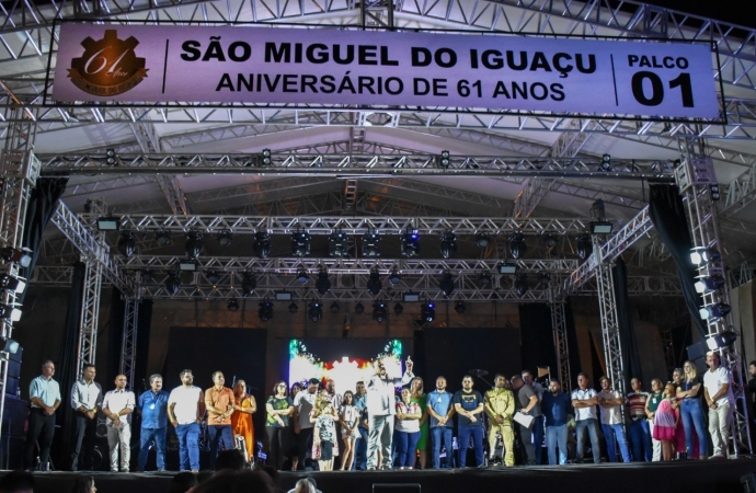 Festividades do Aniversário de 61 anos reúnem milhares de pessoas em São Miguel do Iguaçu