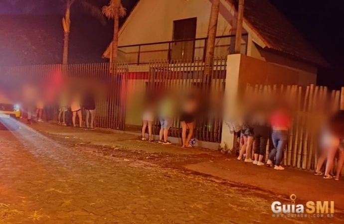 Fiscalização descobre festa clandestina em São Miguel do Iguaçu
