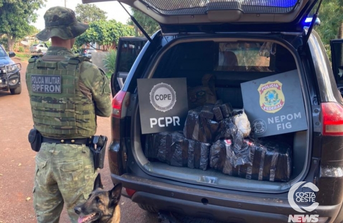Forças de segurança apreendem cerca de 60 kg de droga em Santa Helena