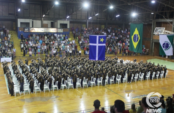 Formatura do PROERD reúne alunos, famílias e autoridades em Santa Helena