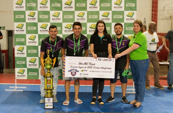 Ginásio lotado na final do XXX Interfirmas de futsal da ACISMI
