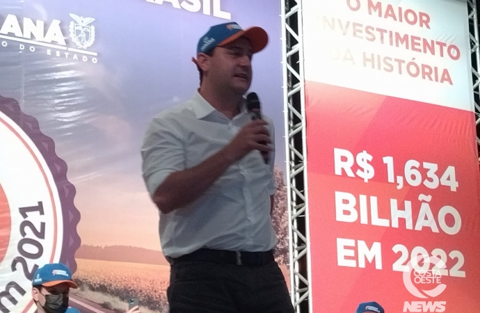 Governador do Paraná anuncia investimentos e destaca nova Ferroeste em evento realizado em Medianeira