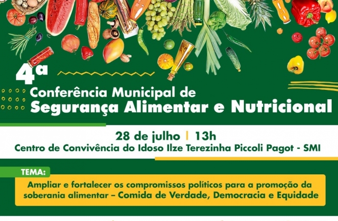 Governo Municipal e COMSEA realizam a 4ª Conferência Municipal de Segurança Alimentar e Nutricional