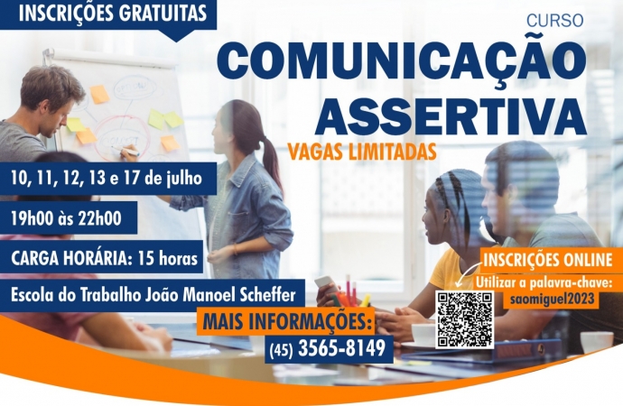 Governo Municipal e Senac abrem inscrições para curso de Comunicação Assertiva