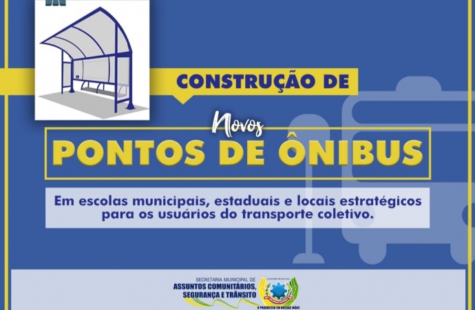 Governo Municipal vai construir novos pontos de ônibus em São Miguel do Iguaçu
