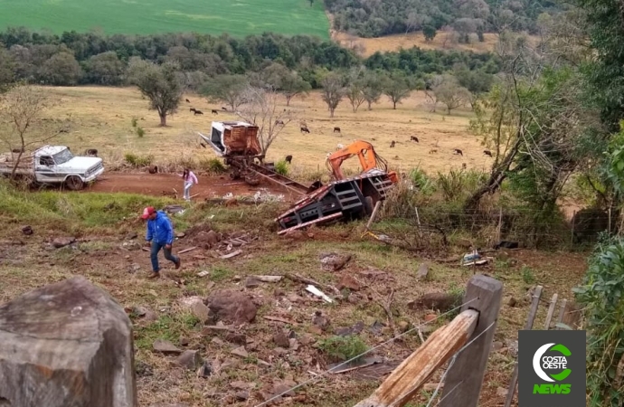 Grave acidente com caminhão deixa feridos em Ouro Verde do Oeste; dois seriam moradores de Santa Helena
