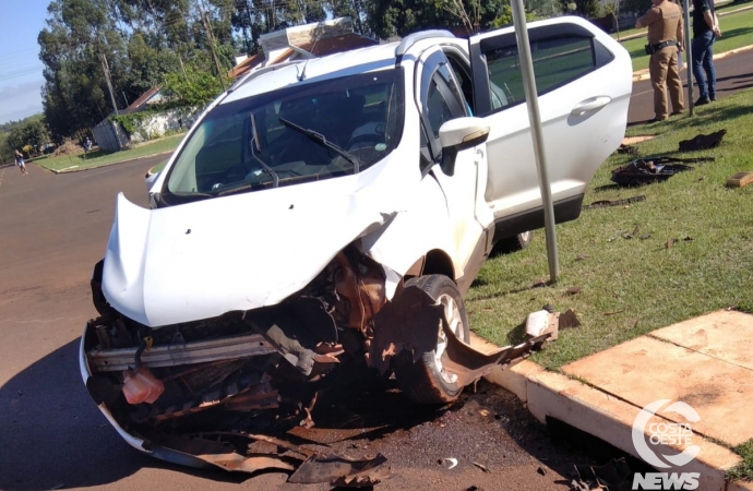 Grave acidente é registrado no distrito de Vila Celeste, em Santa Helena