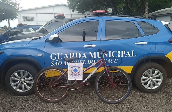 Guarda Municipal recupera bicicleta furtada em São Miguel do Iguaçu