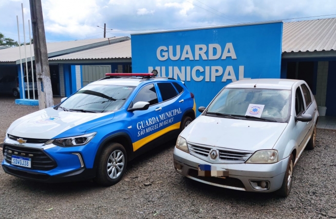 Guarda Municipal recupera veículo roubado em São Miguel do Iguaçu