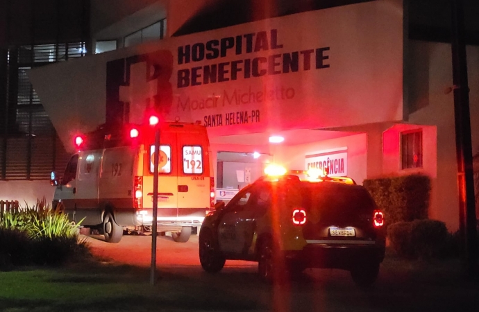 Homem é esfaqueado pela companheira em Santa Helena; autora se arrepende e presta socorro