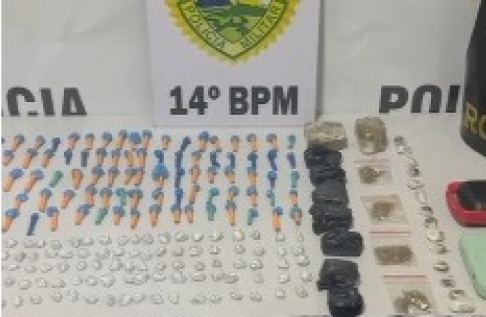 Homem é preso com drogas e rádio comunicador em Medianeira