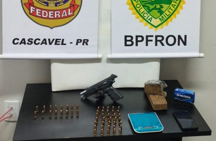 Homem é preso por tráfico de drogas e posse ilegal de arma de fogo em Santa Helena