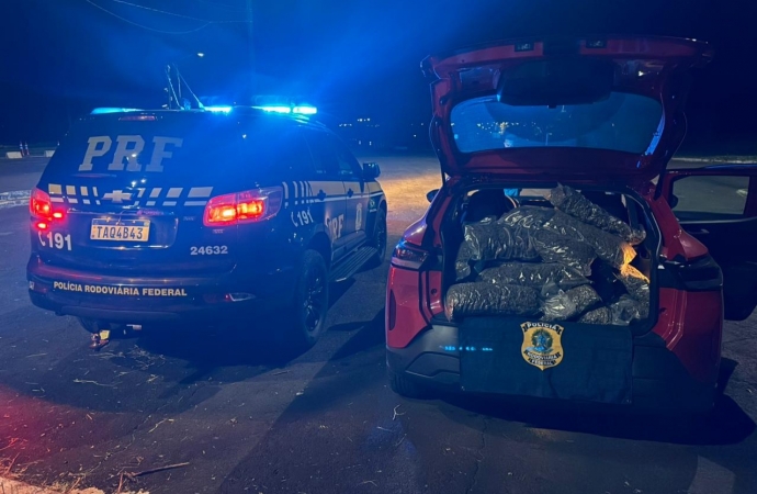 Homem é preso transportando quase 100 kg de droga na BR-277 em Medianeira
