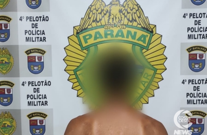 Polícia Militar recupera objetos furtados e prende autor em Santa Terezinha de Itaipu