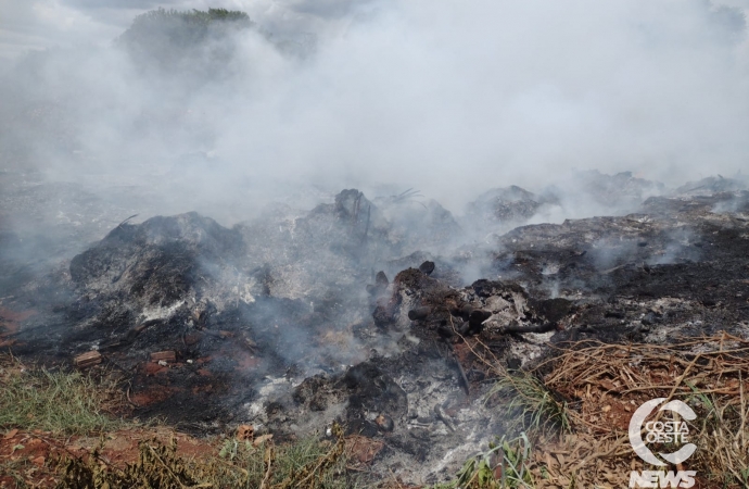 Incêndio atinge horto municipal em São Miguel do Iguaçu