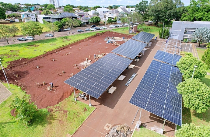 Instalação da Usina Fotovoltaica junto ao Paço Municipal em Itaipulândia poderá gerar 225kw