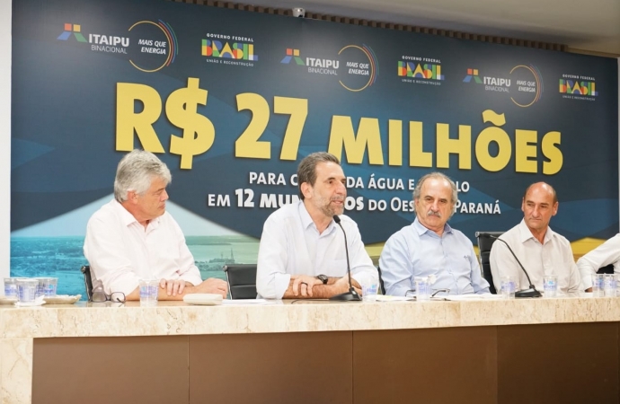 Itaipu assina convênio de R$ 29 milhões com 12 municípios do Oeste do Paraná